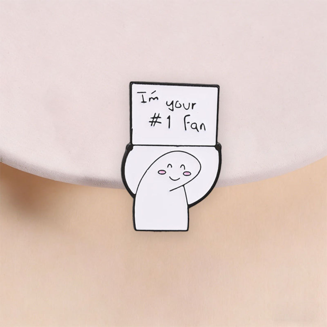 Pinori Number One Fan Enamel Pin