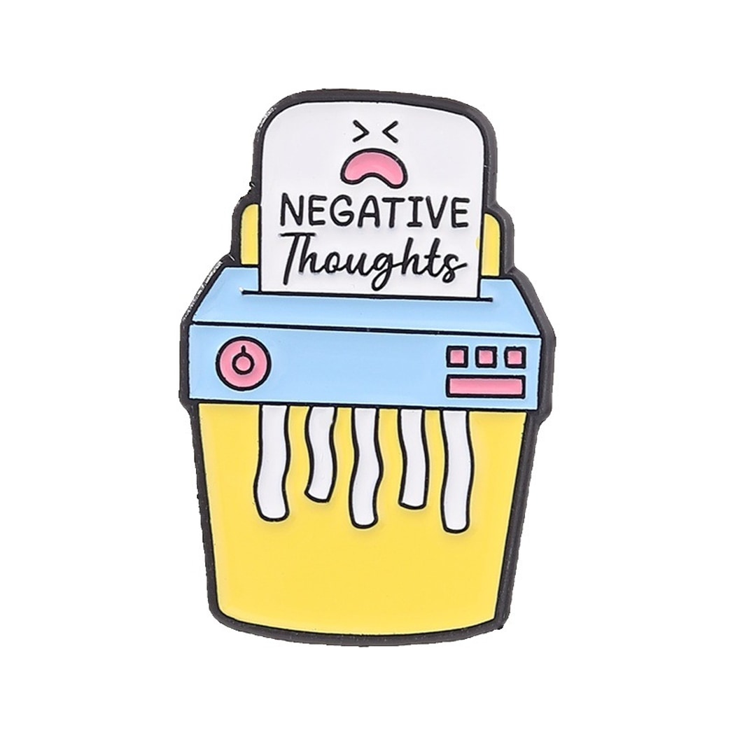 Pinori - Cute Cartoon Trash Can Novelty Pin