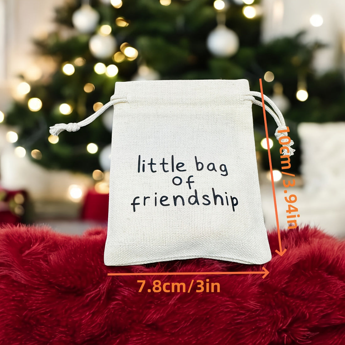 Taphug Friendship Pocket Hug displayed with a hand holding the small bag