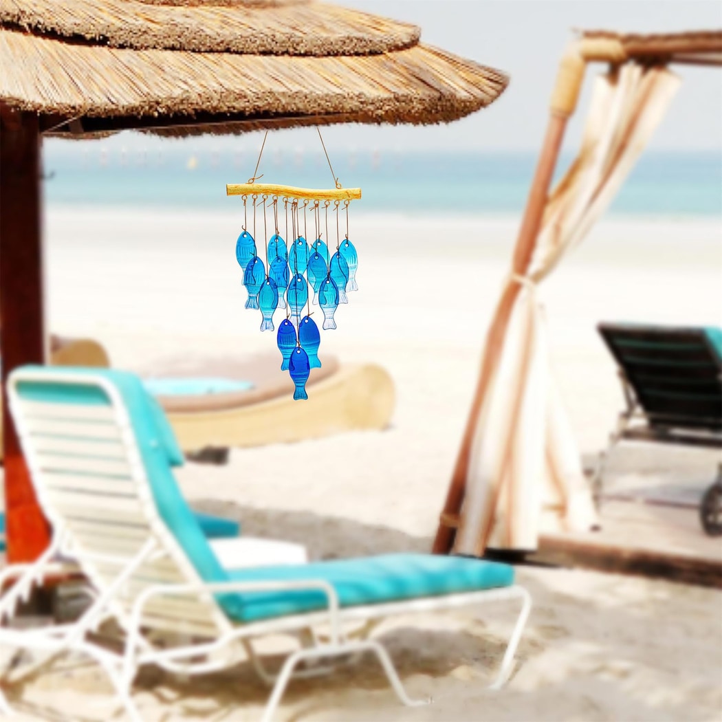 Somnira - Decorative Blue Fish Hanging Wind Chimes