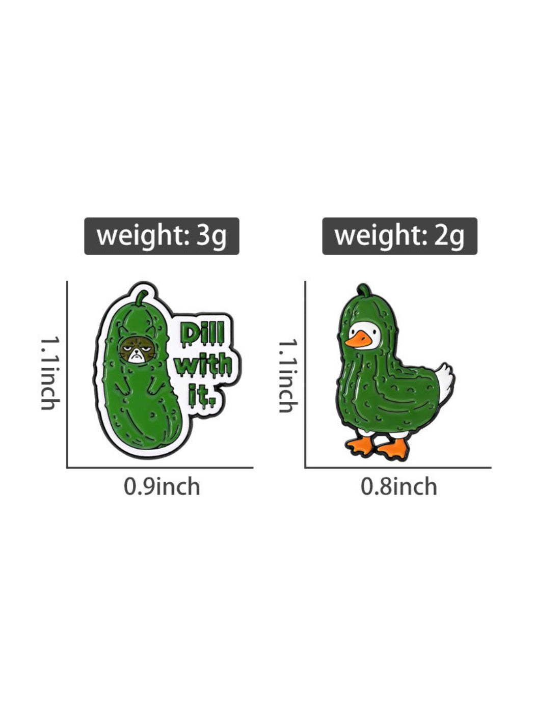Pinori - Bitter Gourd Costume Animal Brooch