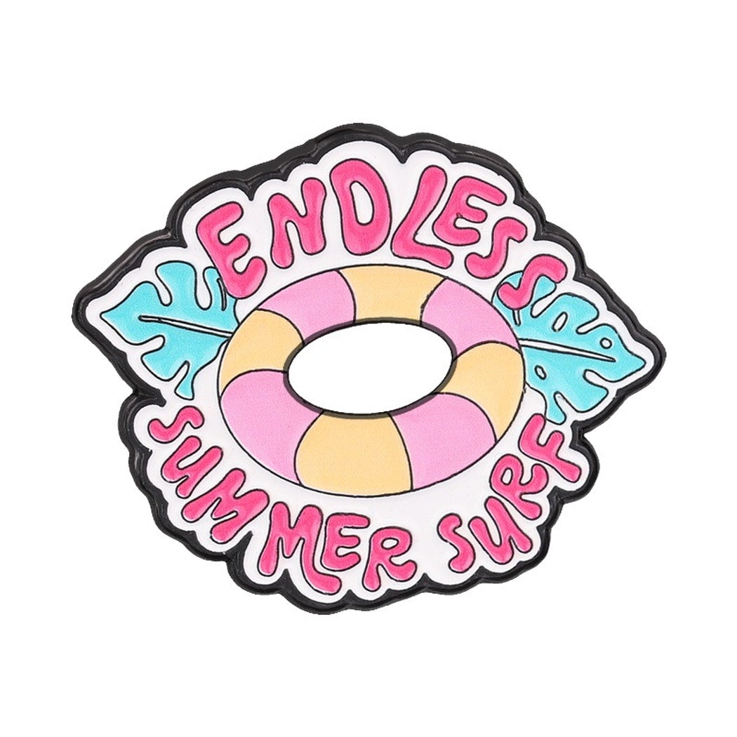 Pinori - Retro Summer Beach Lettering Pin