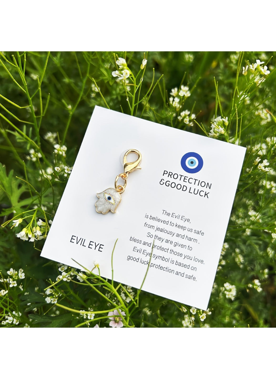 Taphug  - Alloy Pocket Hug Card Evil Eye Keychain