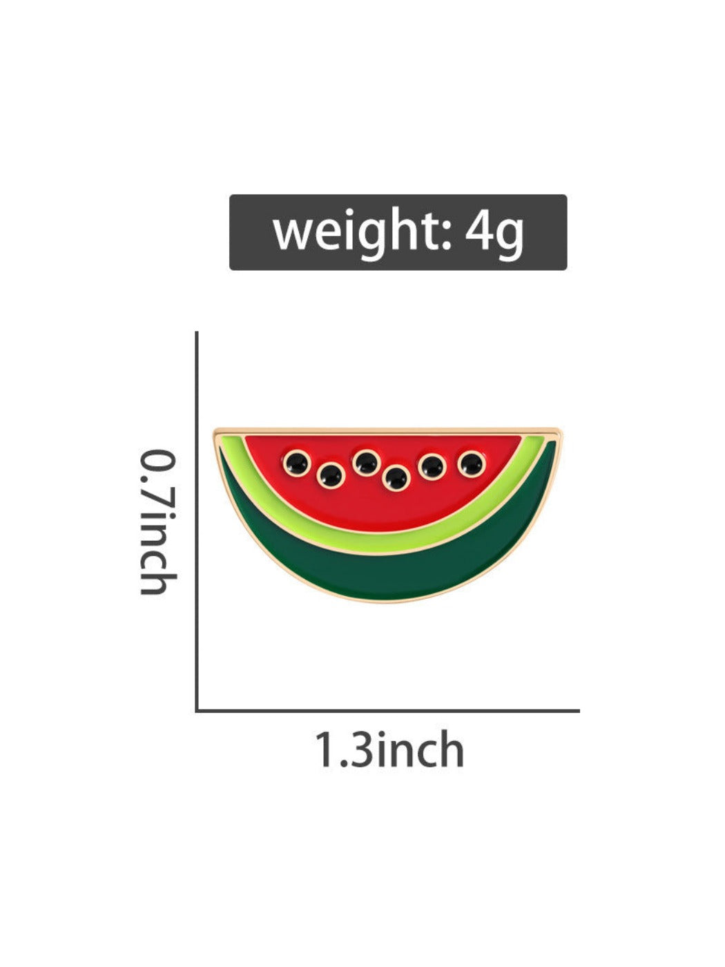 Pinori - Watermelon Tricolor Brooch