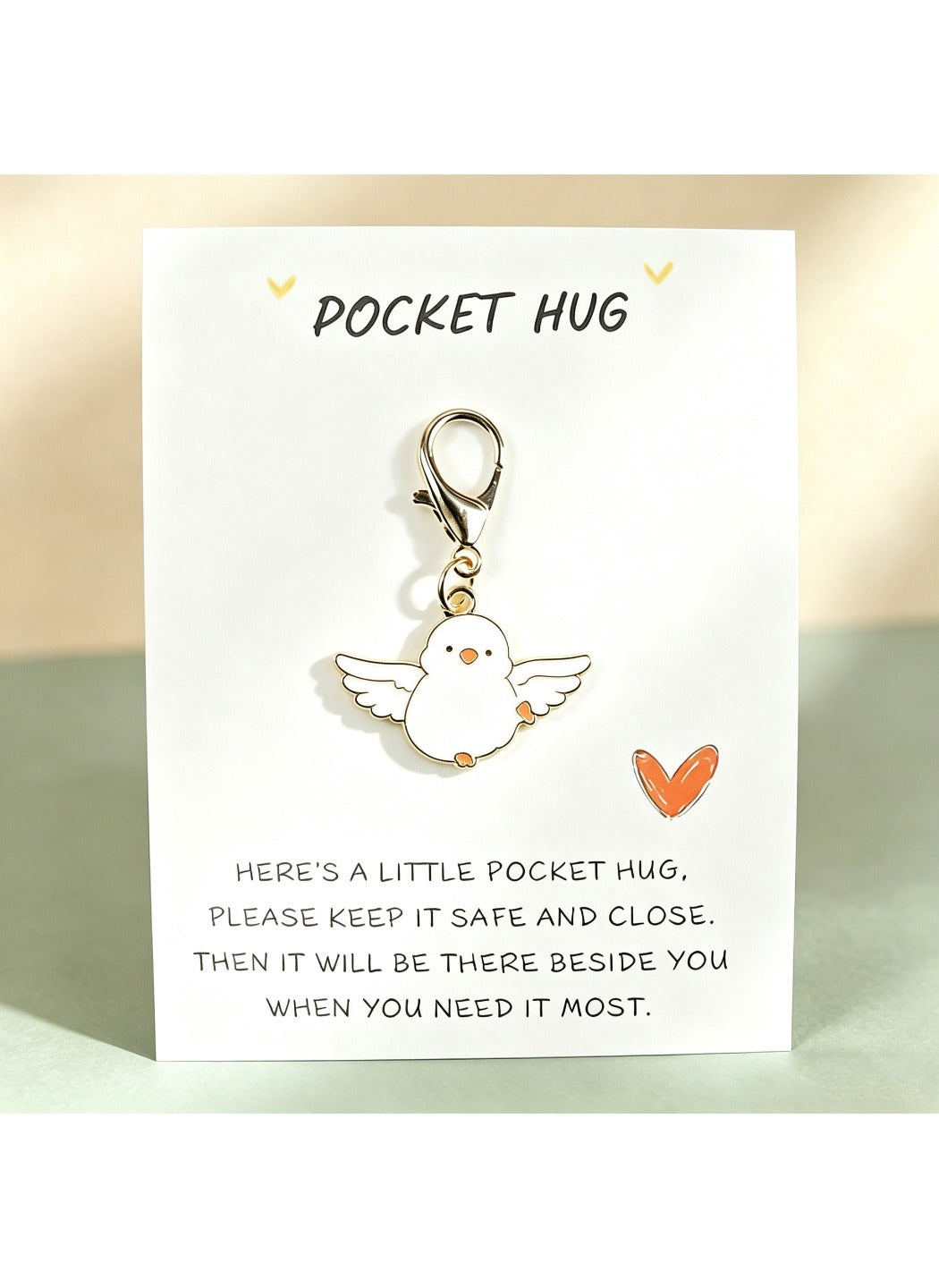 Taphug  - Alloy Pocket Hug Card Parrot Bird Keychain