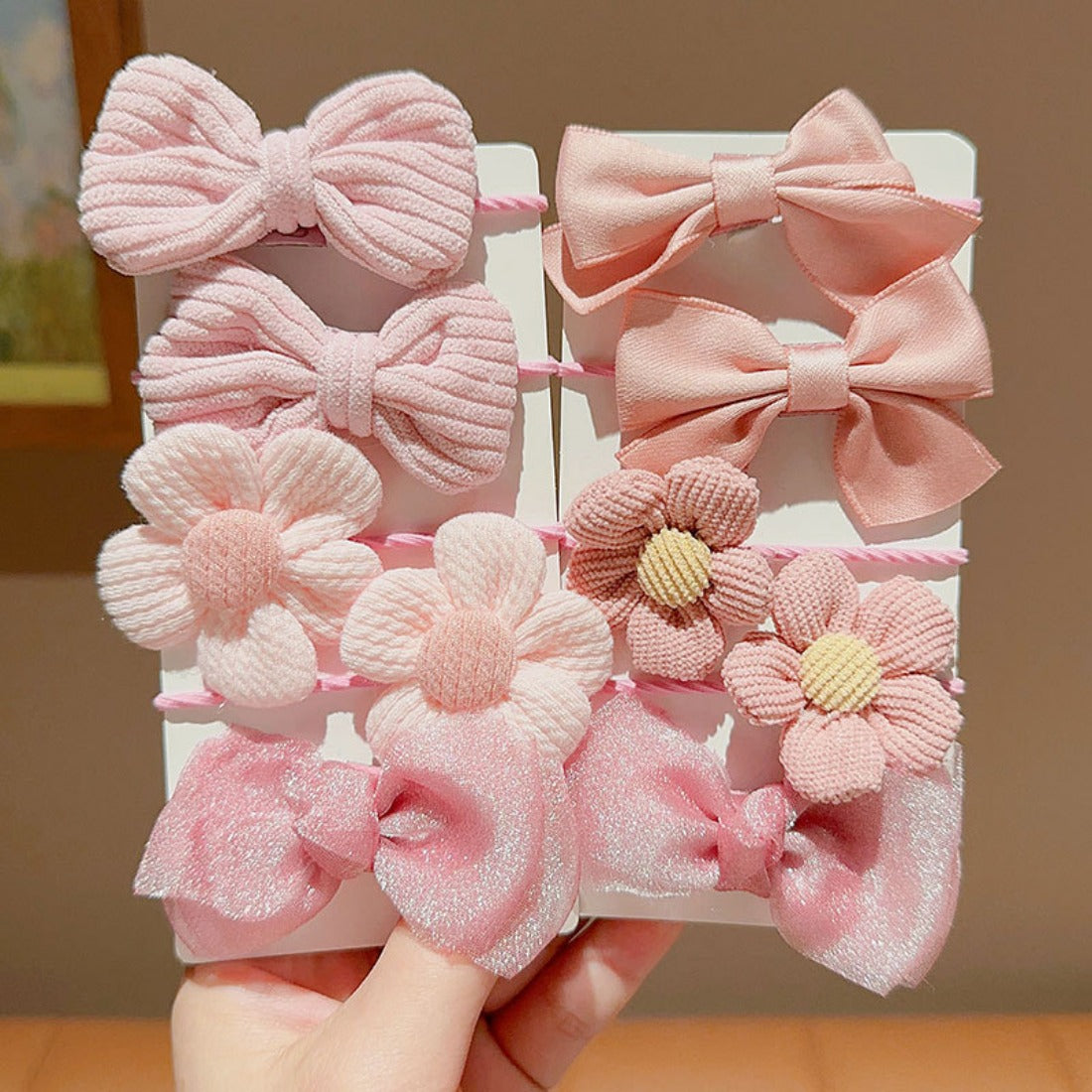 Cico - Cute Handmade Bow Hair Tie Set (10-Pack)