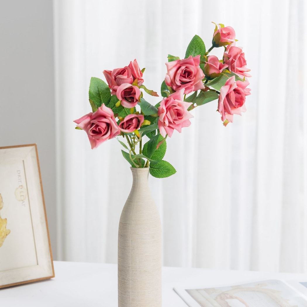 Roselle - Rolled Edge Rose Design Artificial Flower