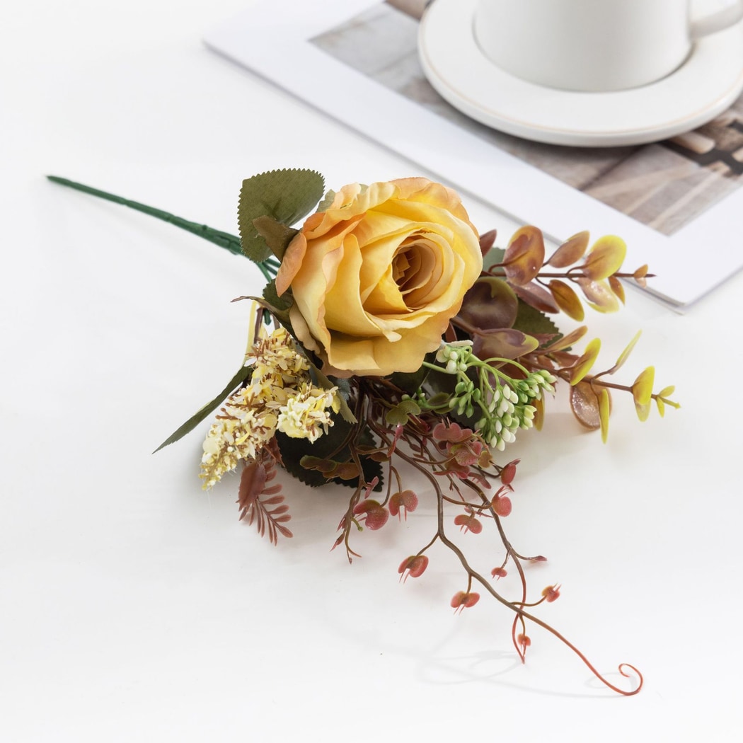 Roselle - Artificial Rose Bouquet Wedding Decor Flowers