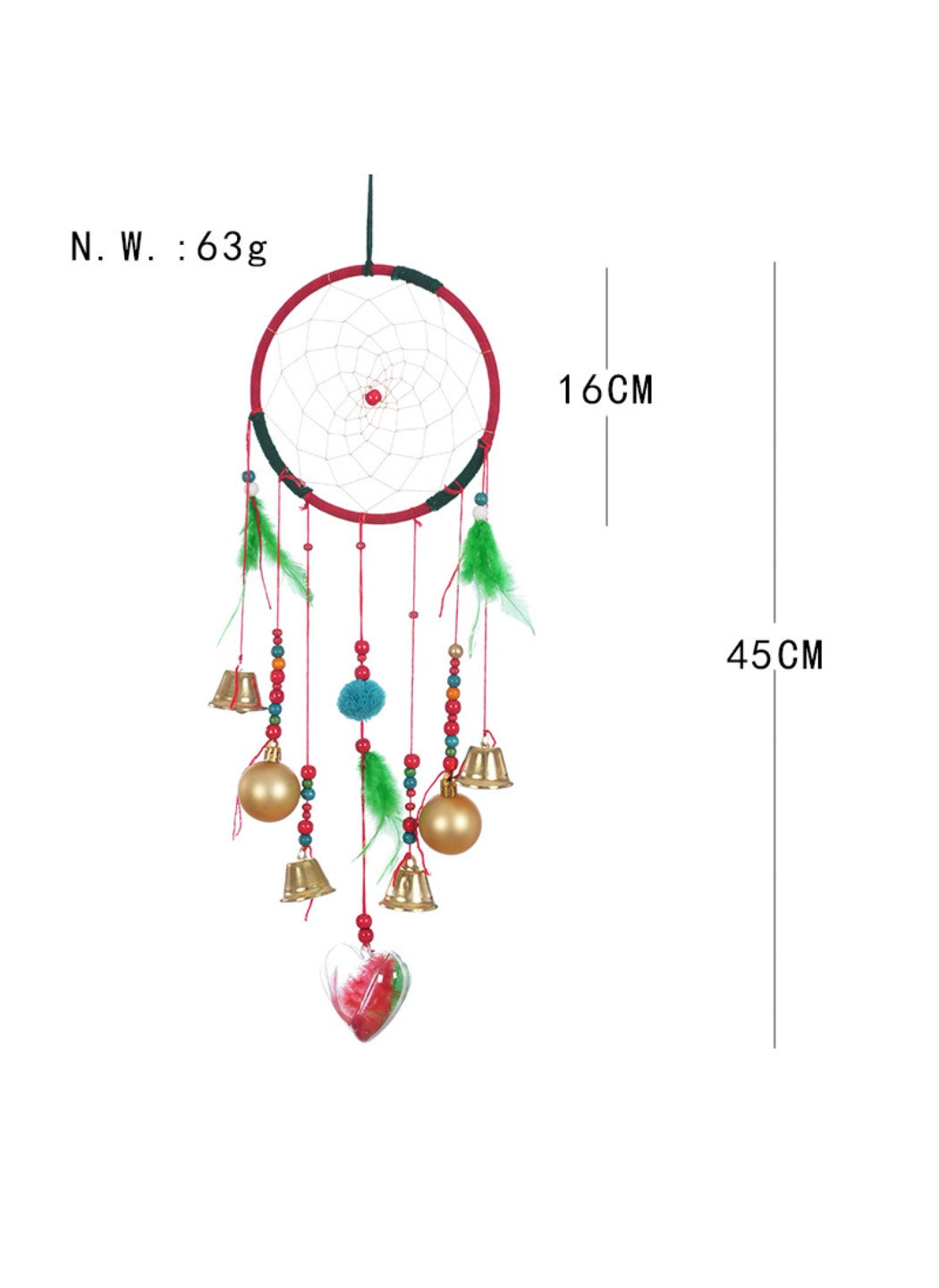 Somnira - Bohemian Christmas Theme Dreamcatcher Wind Chime