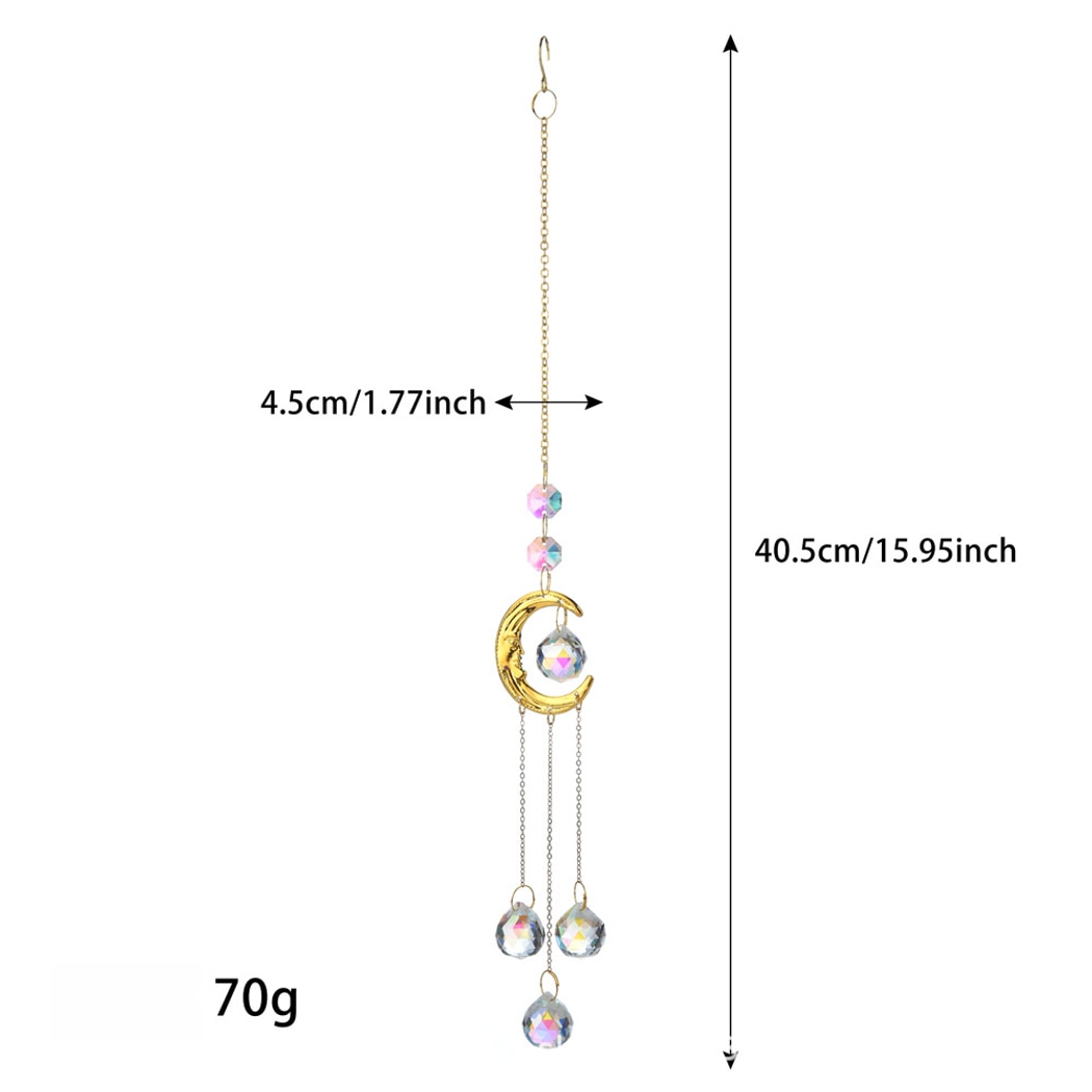 Somnira - Smiley Moon and Sun Theme Suncatcher