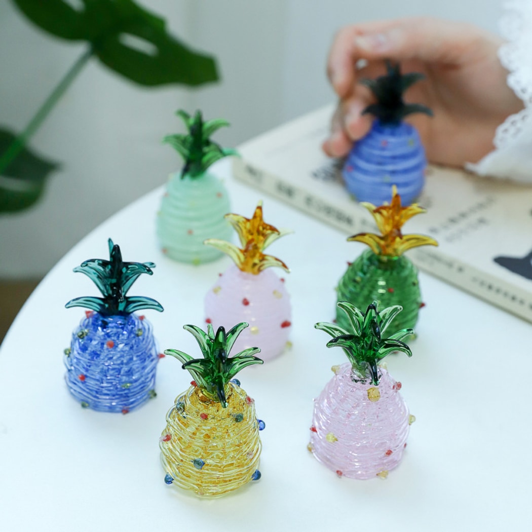 Glasira - Cute Colorful Pineapple Desktop Ornament