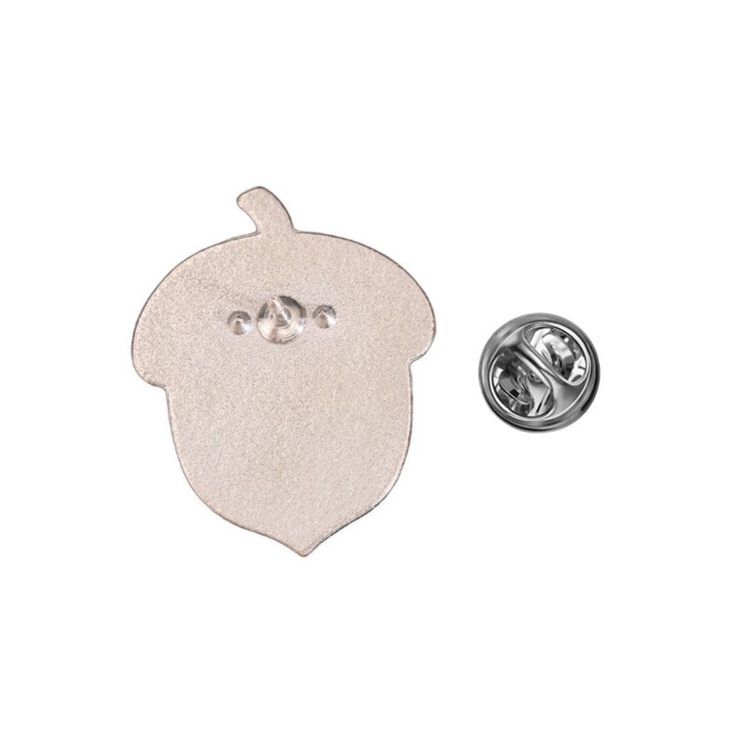 Pinori Acorn Quote Enamel Pin