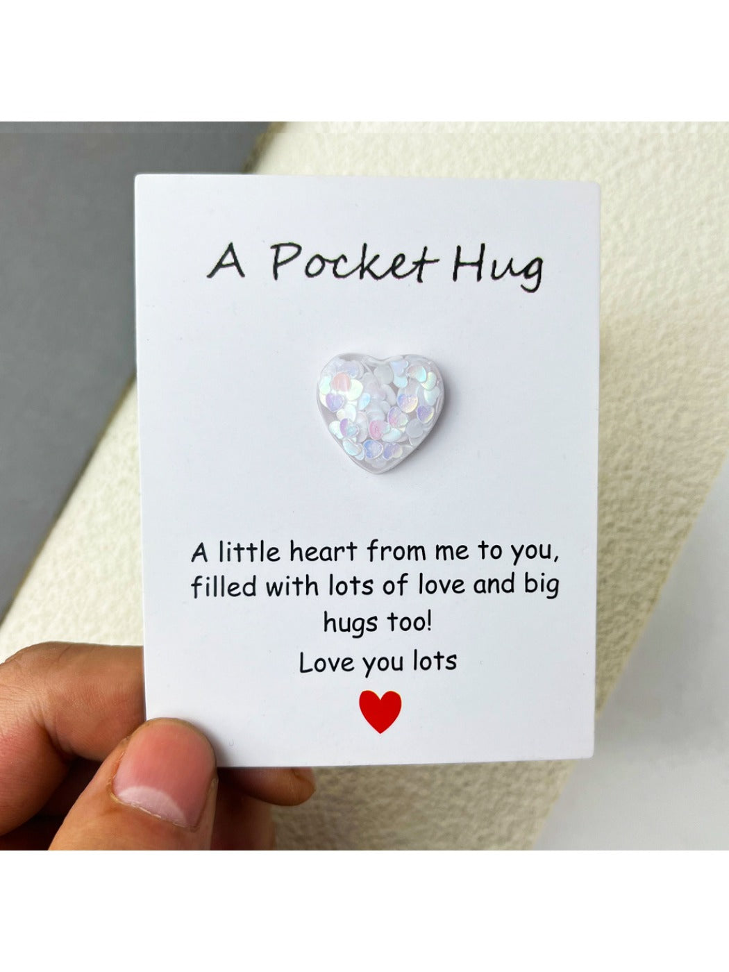 Taphug - Pocket Hug Colorful Resin Heart