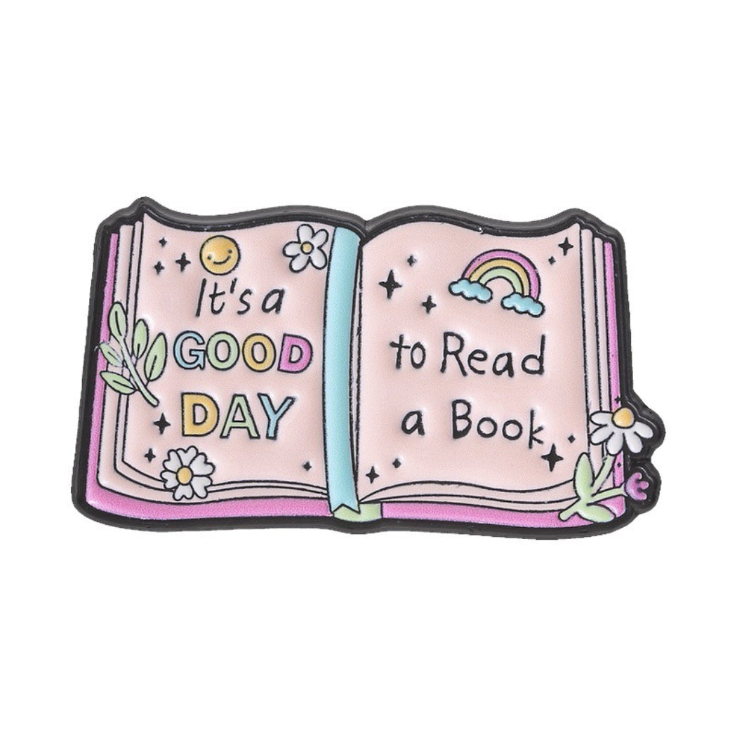 Pinori Cozy Book Lover Enamel Pin Set