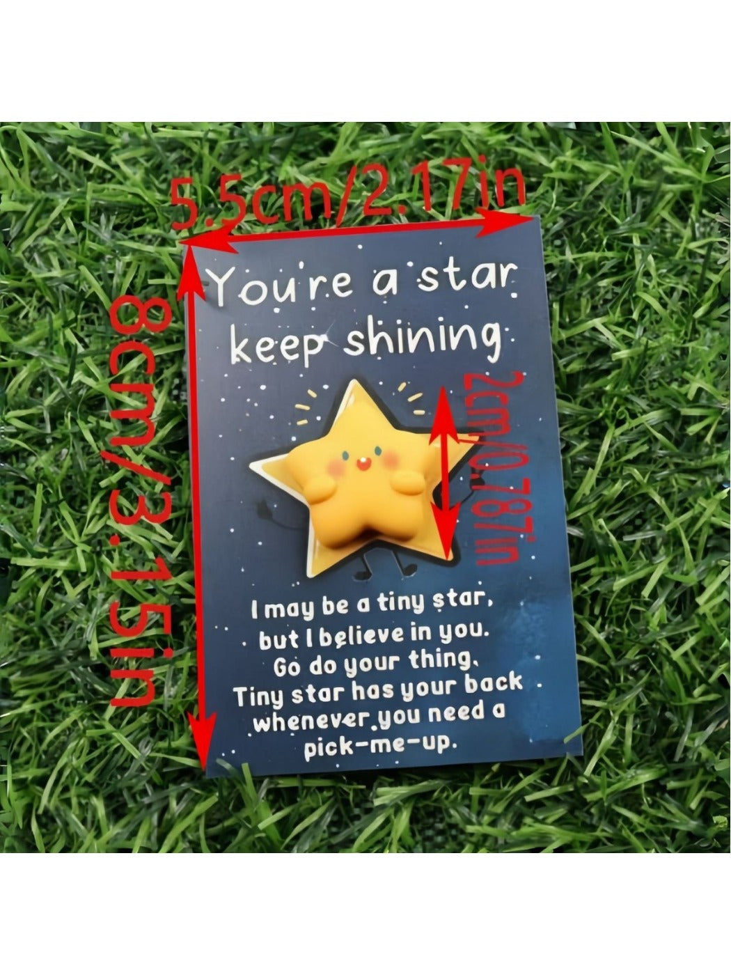 Taphug - Pocket Hug Star You Are A Star Keep Shining pocket hug card and keepsake token view 3