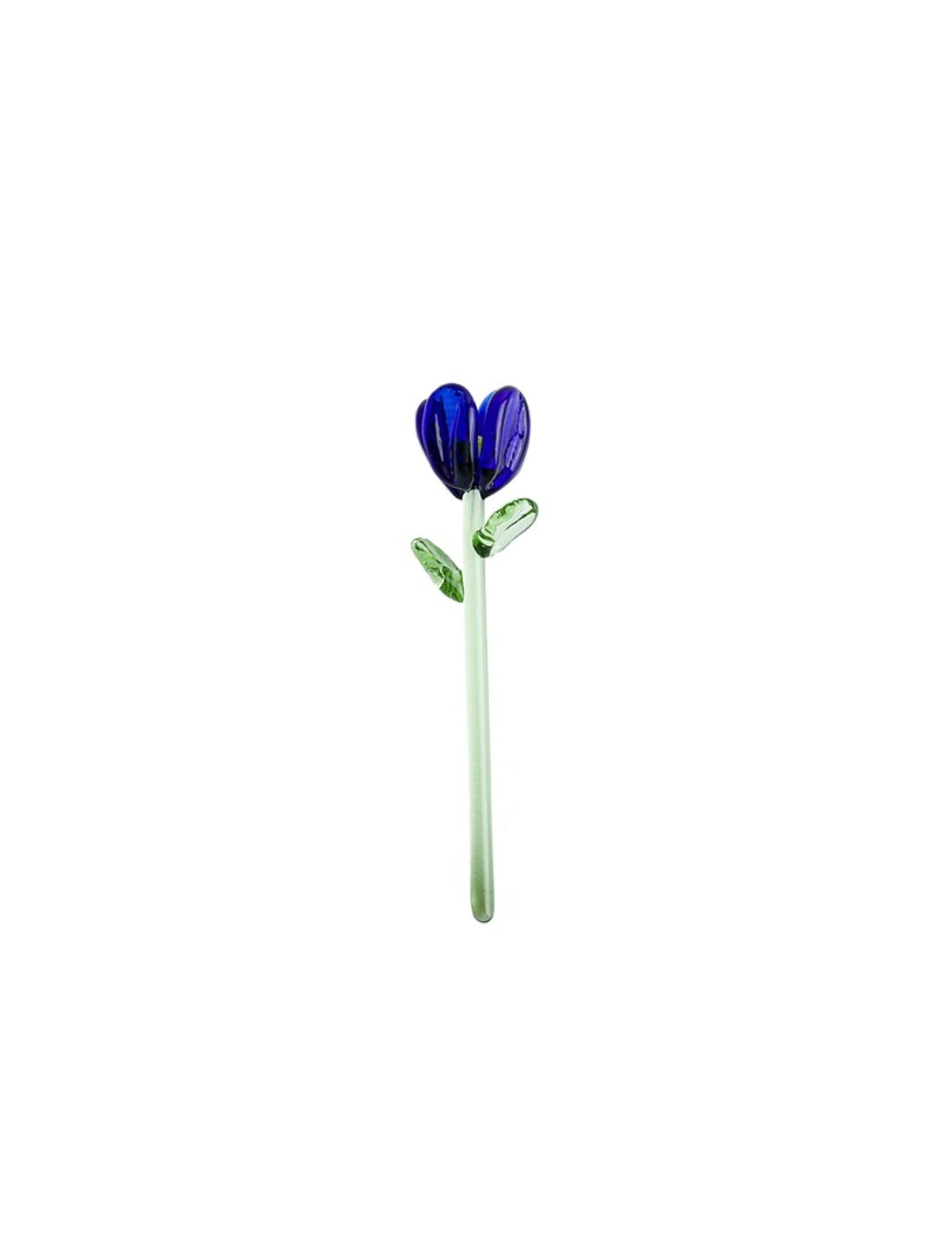 Top view of Thimara mini glass flowers showing flower shapes and colors