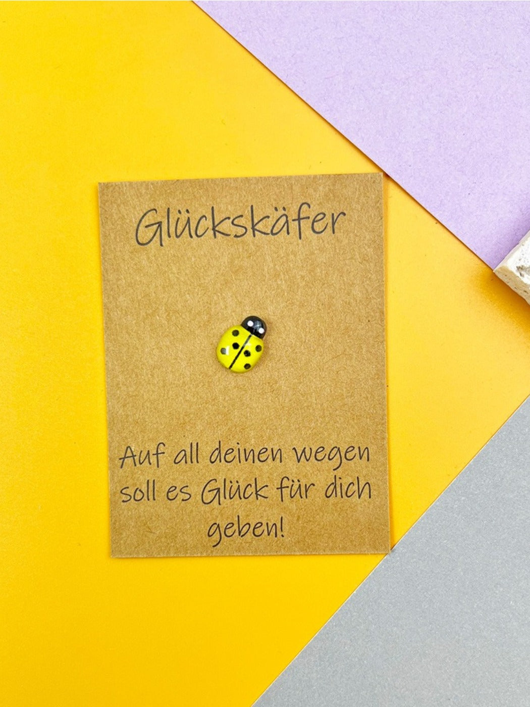 Taphug - Pocket Hug German Blessing Lucky Ladybug pocket hug card and keepsake token view 14
