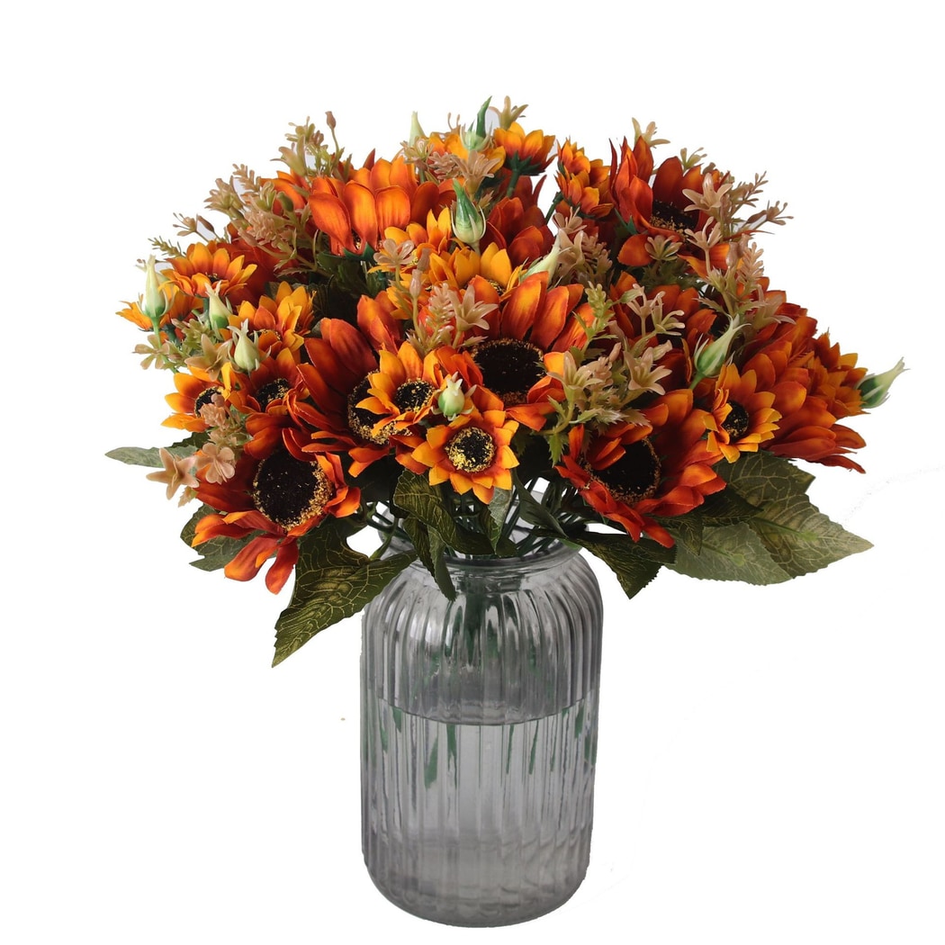 Roselle - Mixed Tone Artificial Sunflower Bouquet