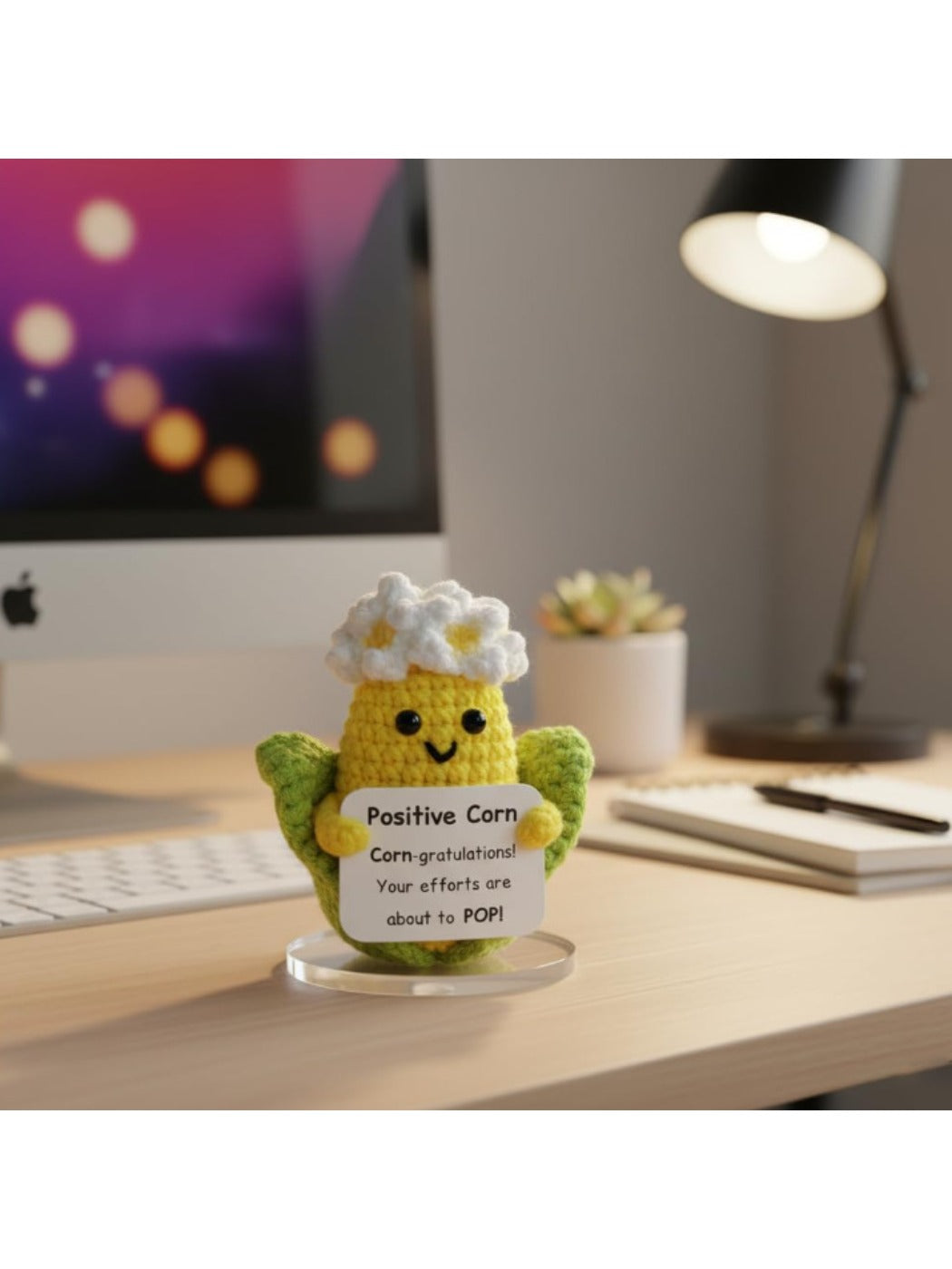 Kovira - Crochet Popcorn Plushie Emotional Support Doll