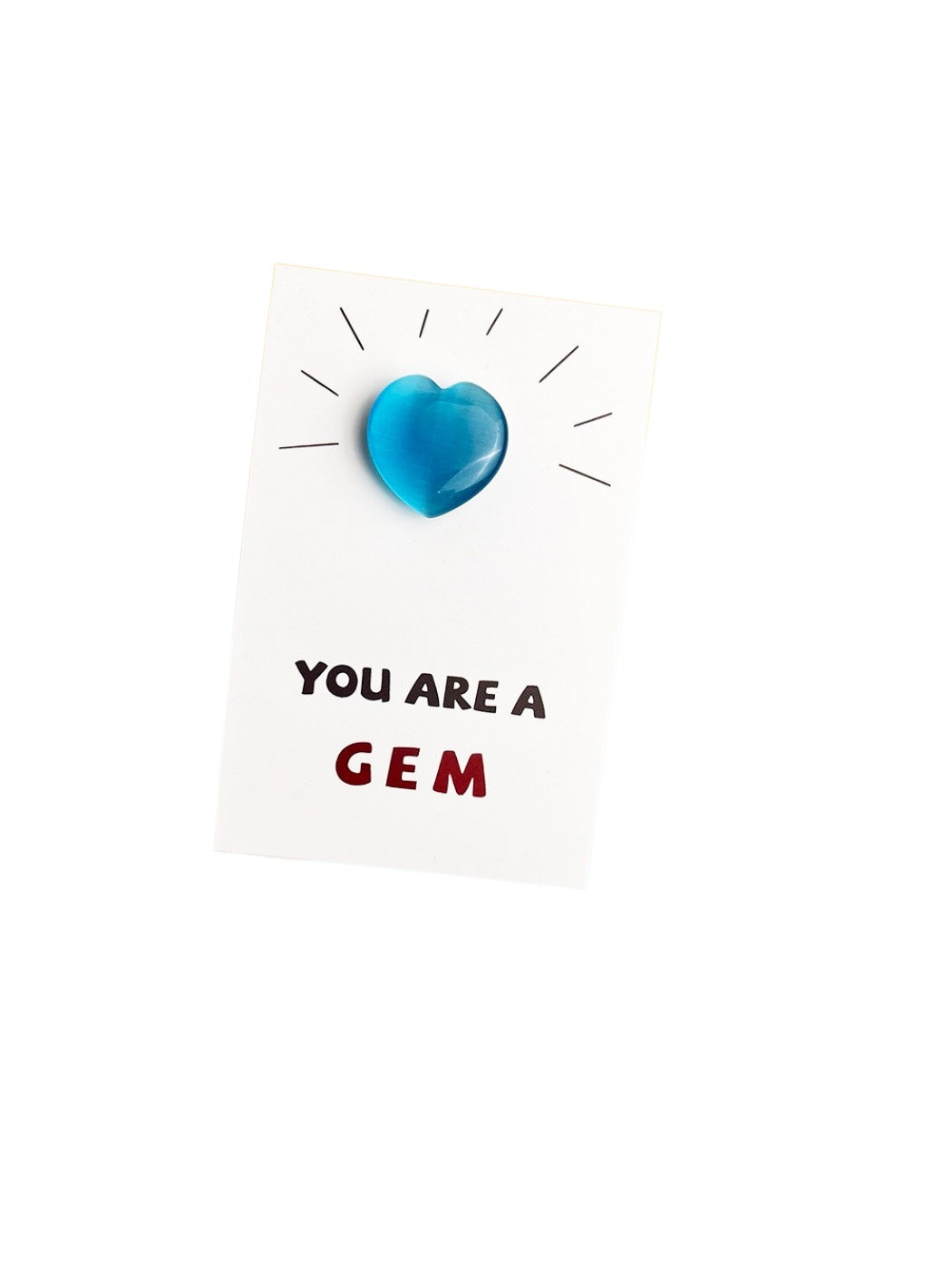 Taphug - Pocket Hug Transparent Stone Heart