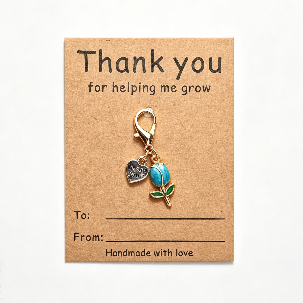 Taphug - Pocket Hug Minimalist Tulip Charm Keychain