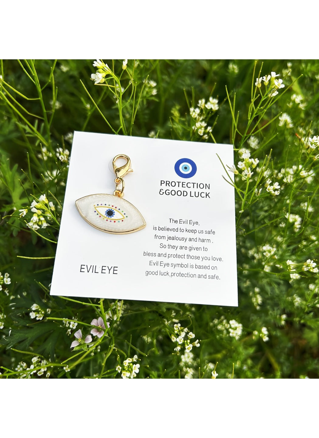 Taphug  - Alloy Pocket Hug Card Evil Eye Keychain