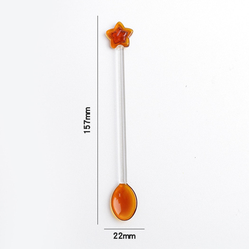 Glasira - Cute Star Top Long Handle Spoon