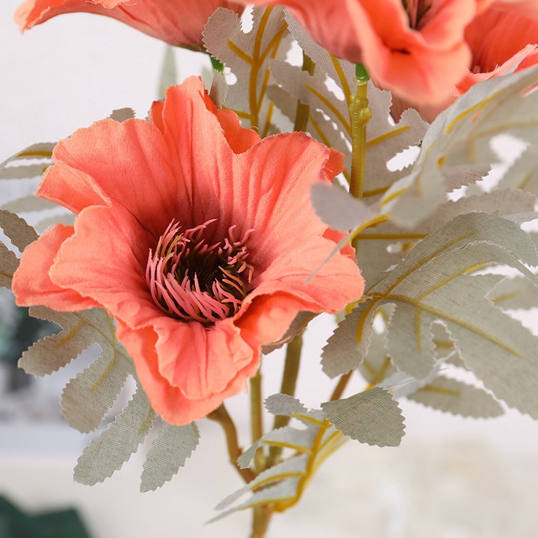 Roselle - Decorative Poppy Flower Artificial Bouquet