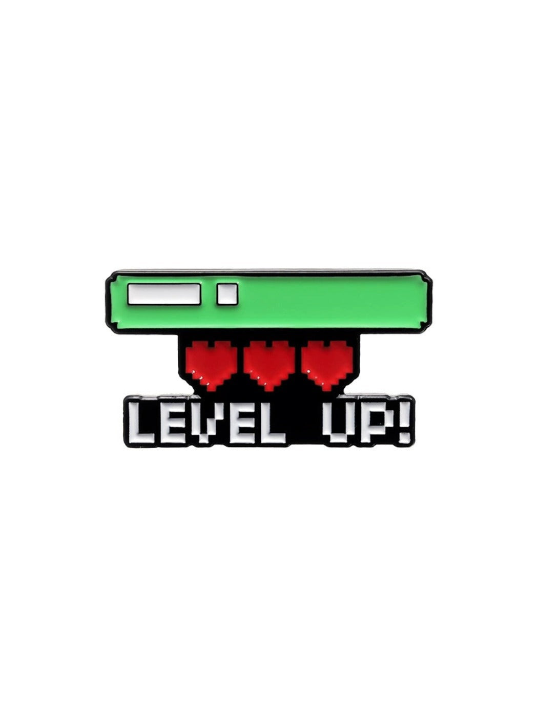 Pinori - Heart Shaped Game Life Bar Brooch