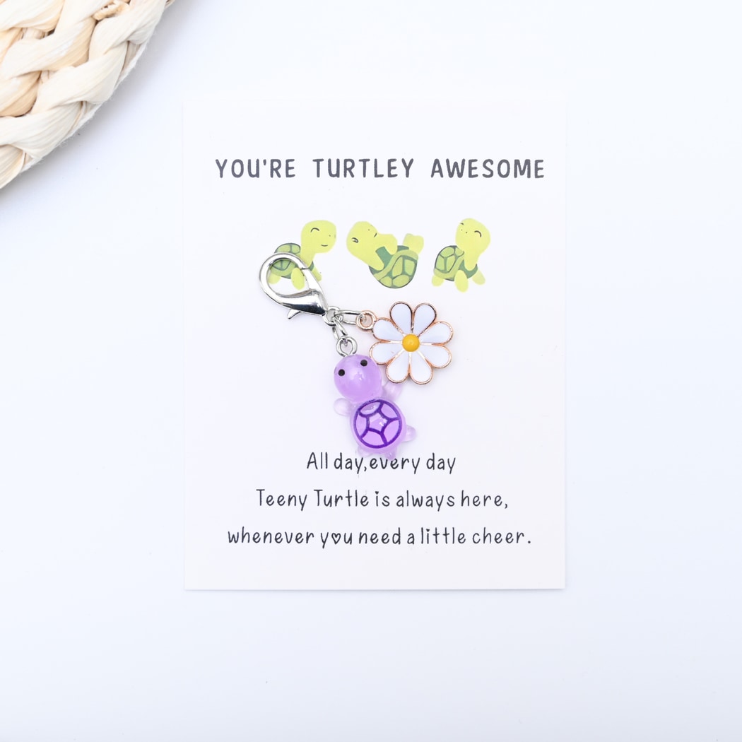 Taphug - Pocket Hug Turtle Charm Keychain