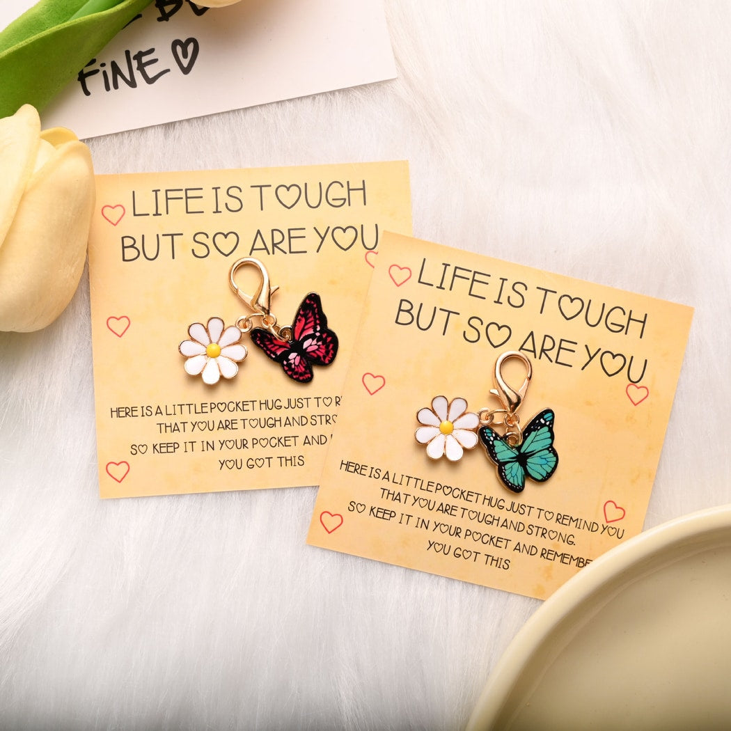 Taphug - Pocket Hug Colorful Butterfly Keychain