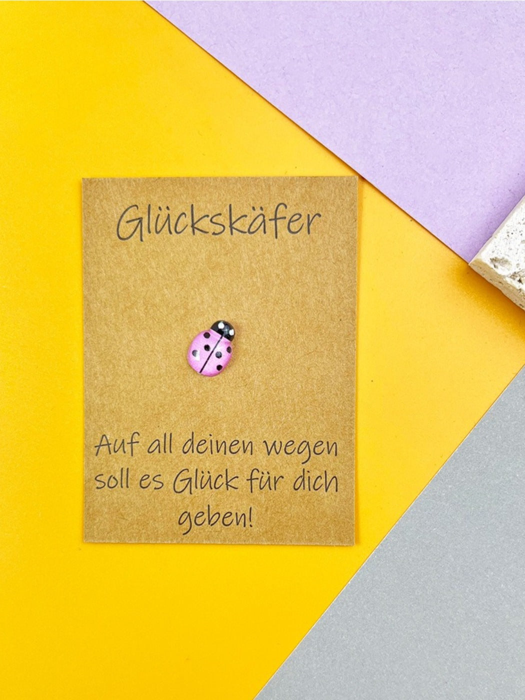 Taphug - Pocket Hug German Blessing Lucky Ladybug pocket hug card and keepsake token view 12