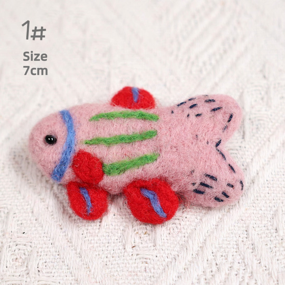 Handmade Wool Felt Fish Brooch