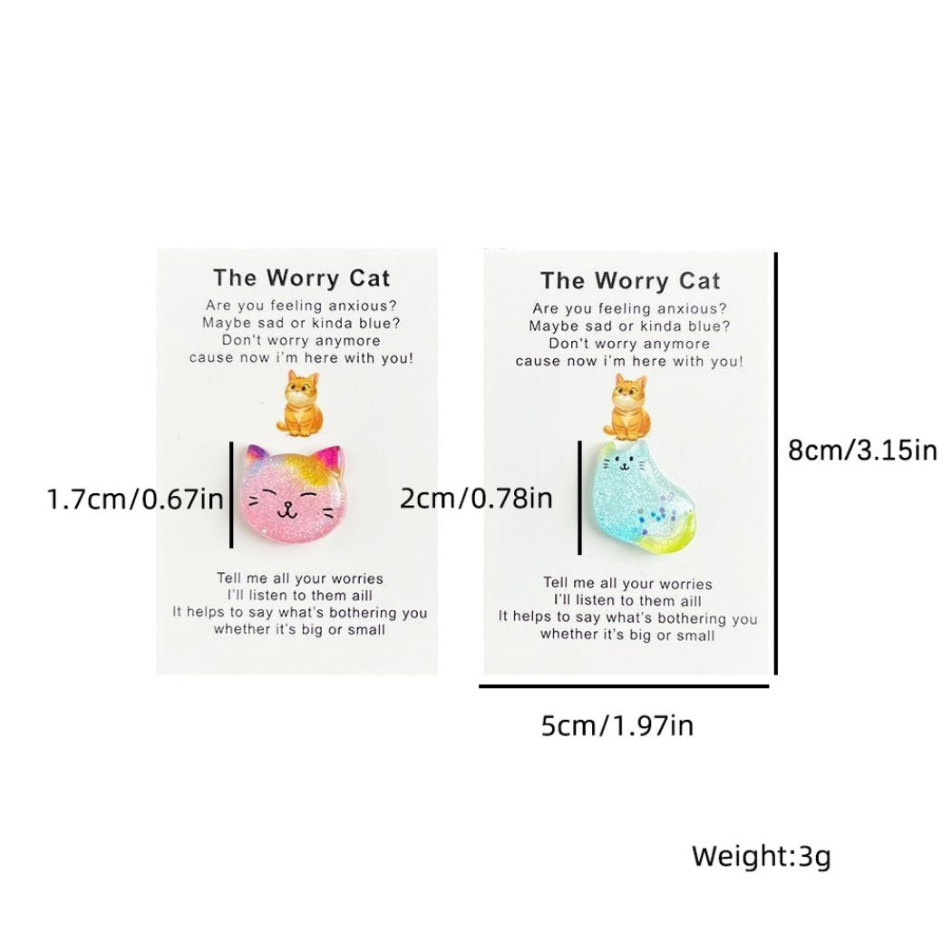 Pocket Hug "The Worry Cat" – Your Mini Comfort Companion