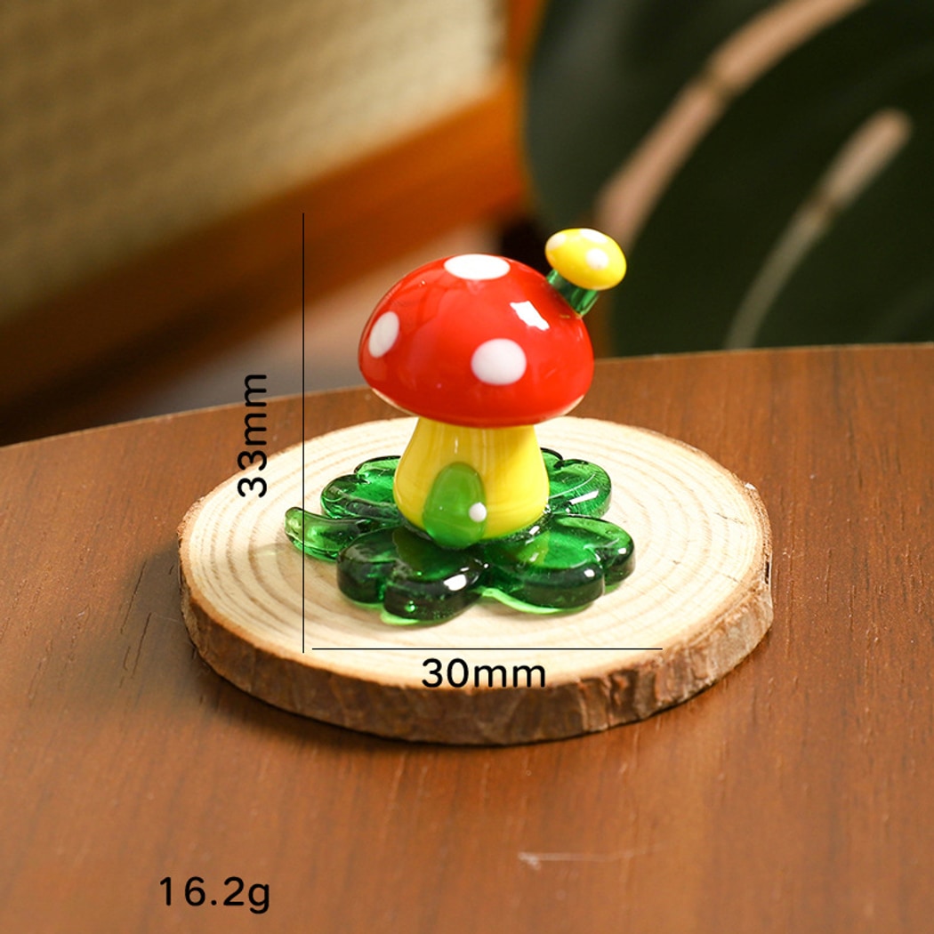 Glasira - Cartoon Style Colorful Mushroom Ornament