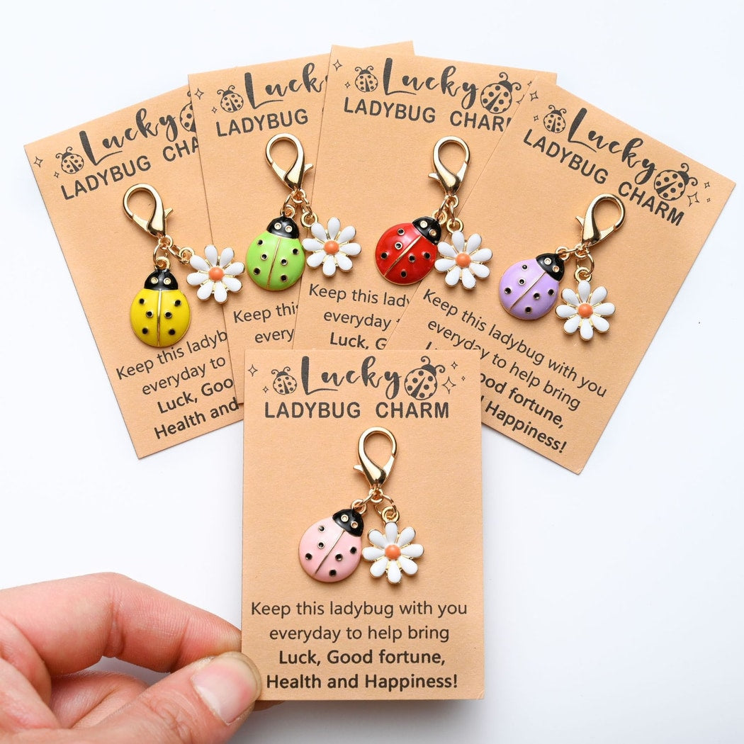Taphug - Pocket Hug Daisy Ladybug Keychain Charm