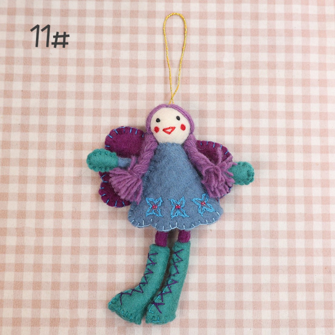 Handcrafted Wool Felt Angel Doll