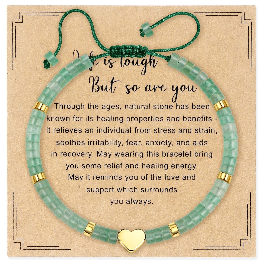 Emora - Elegant Geometric Heart Accent Bracelet