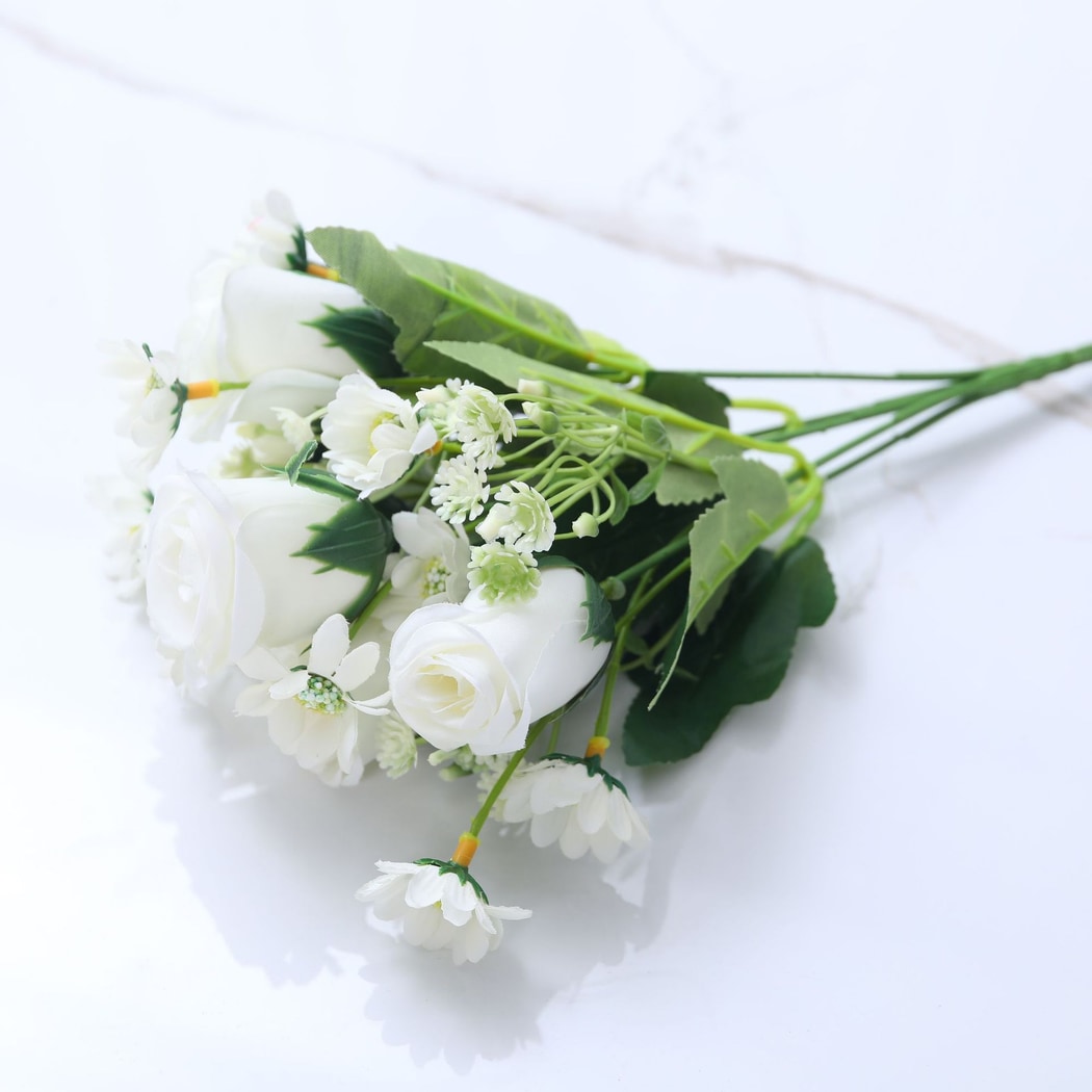 Roselle - Artificial Soft Color Rose Bouquet