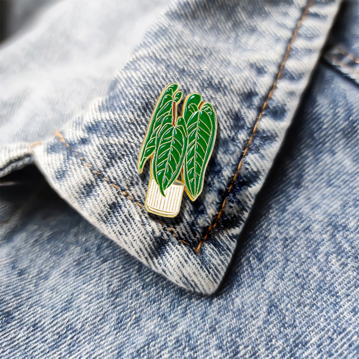 Potted Plant Alloy Pin