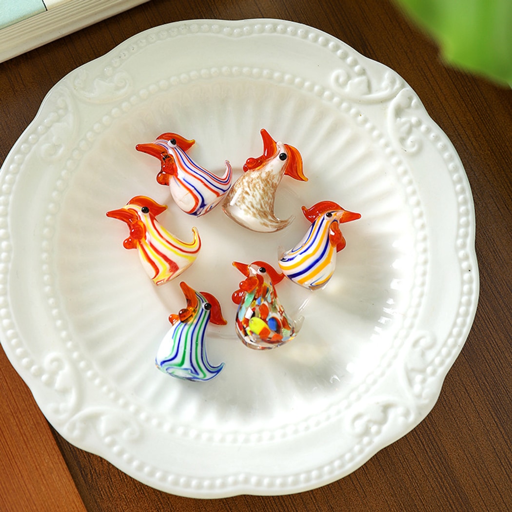 Glasira - Cute Animal Rooster Desk Ornament