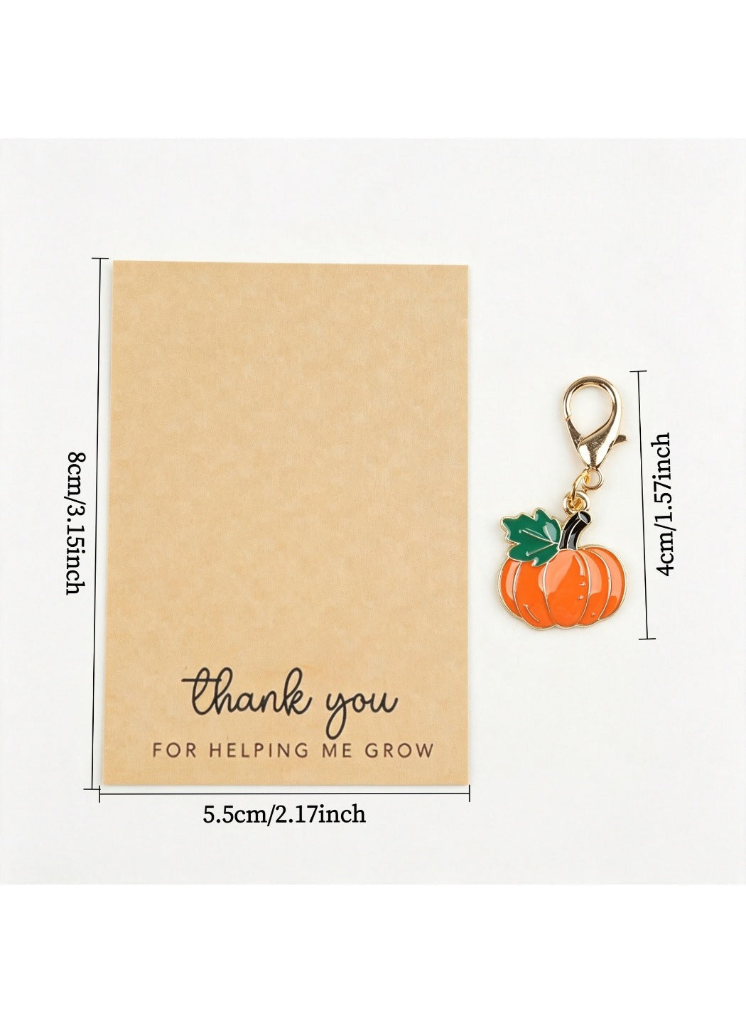 Taphug  - Alloy Pocket Hug Card Pumpkin Keychain