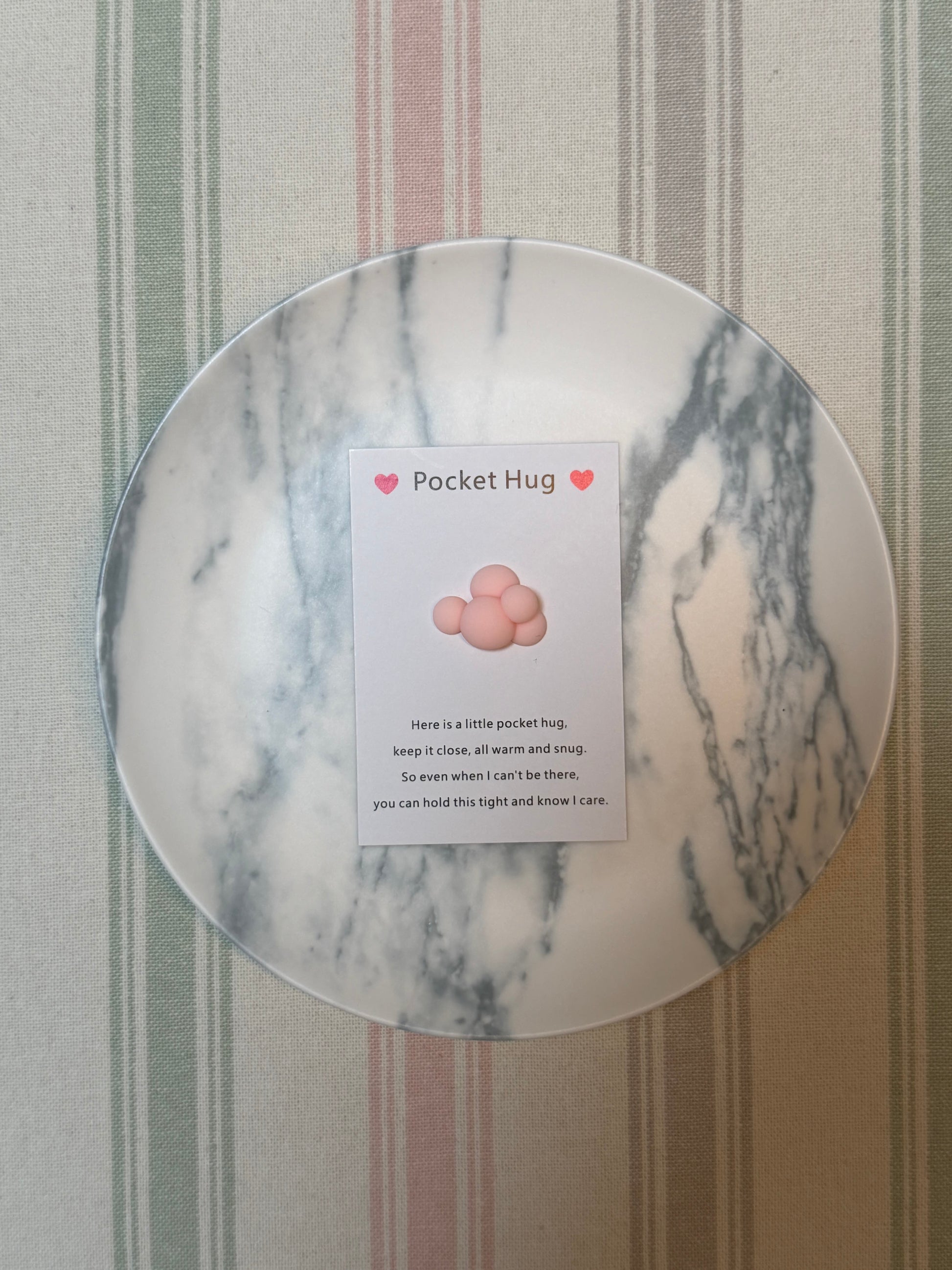 Taphug - Pocket Hug Cute Cloud pocket hug card and keepsake token view 5