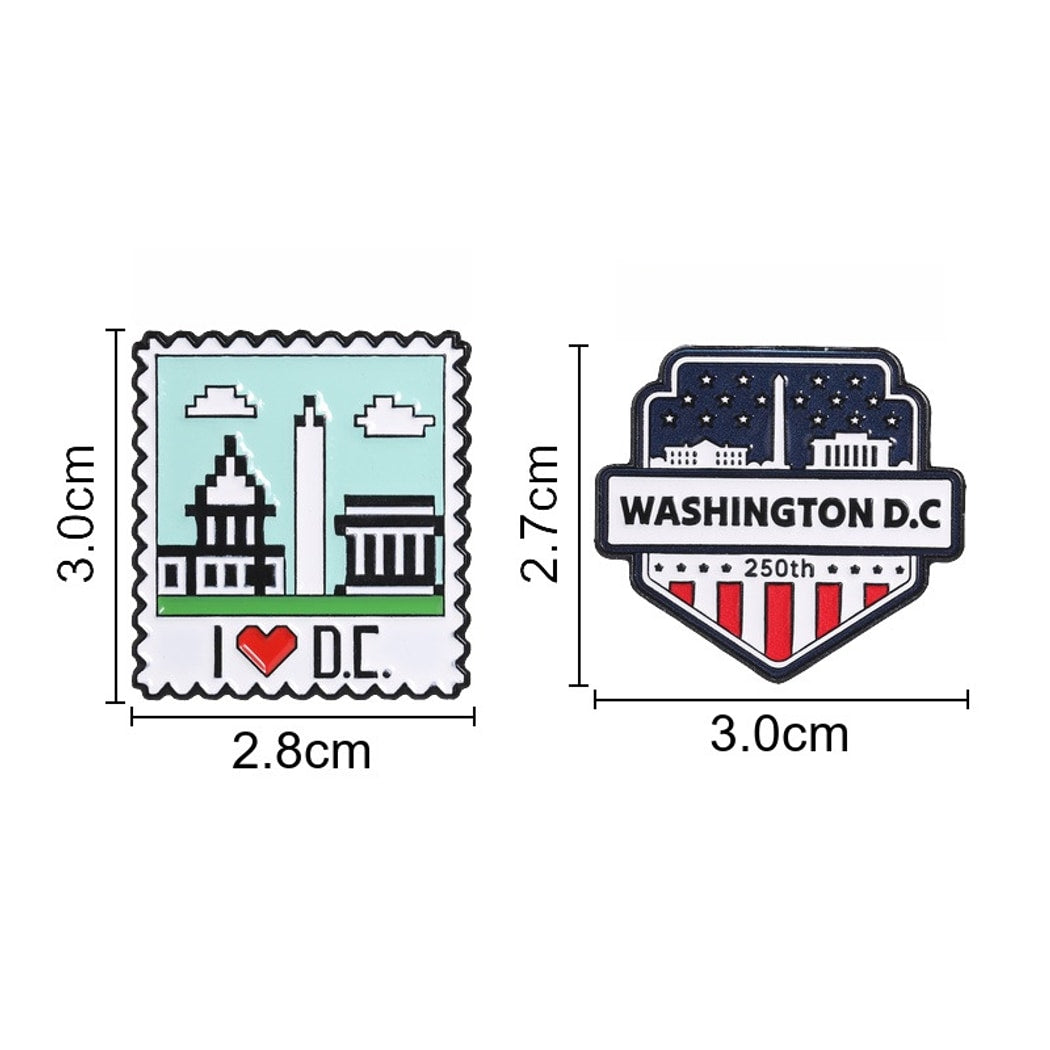 Pinori - Washington DC Landmark Souvenir Enamel Pin
