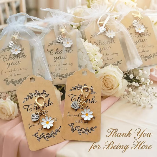 Taphug - Pocket Hug Heart and Daisy Keychain