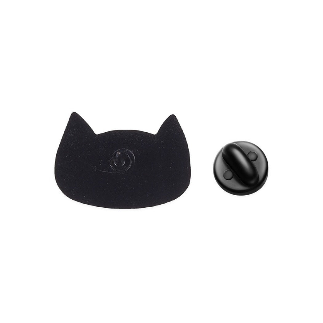 Pinori - Red Cat Face Enamel Animal Pin