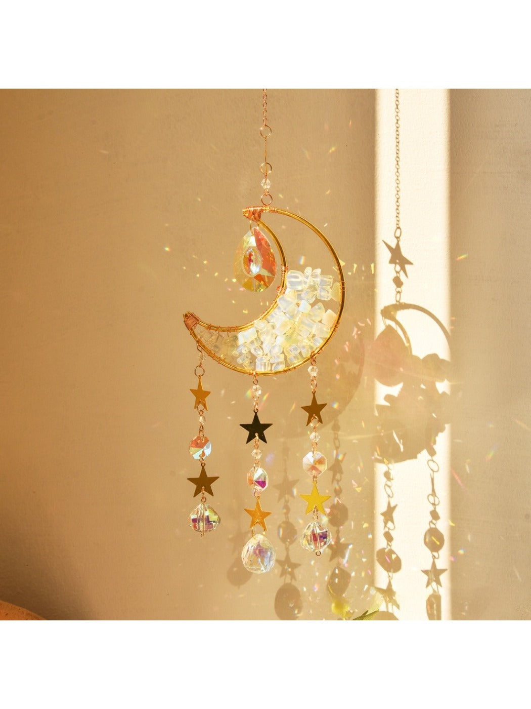 Somnira - Moon Star Crystal Wind Chime