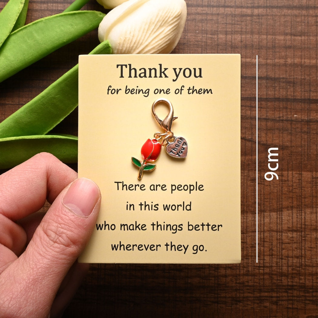 Taphug - Pocket Hug Sweet Tulip Charm Keychain