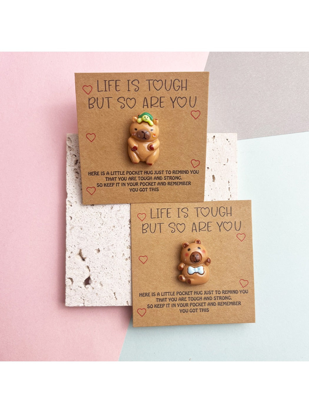 Taphug - Pocket Hug Capybara Encouragement Greeting Card