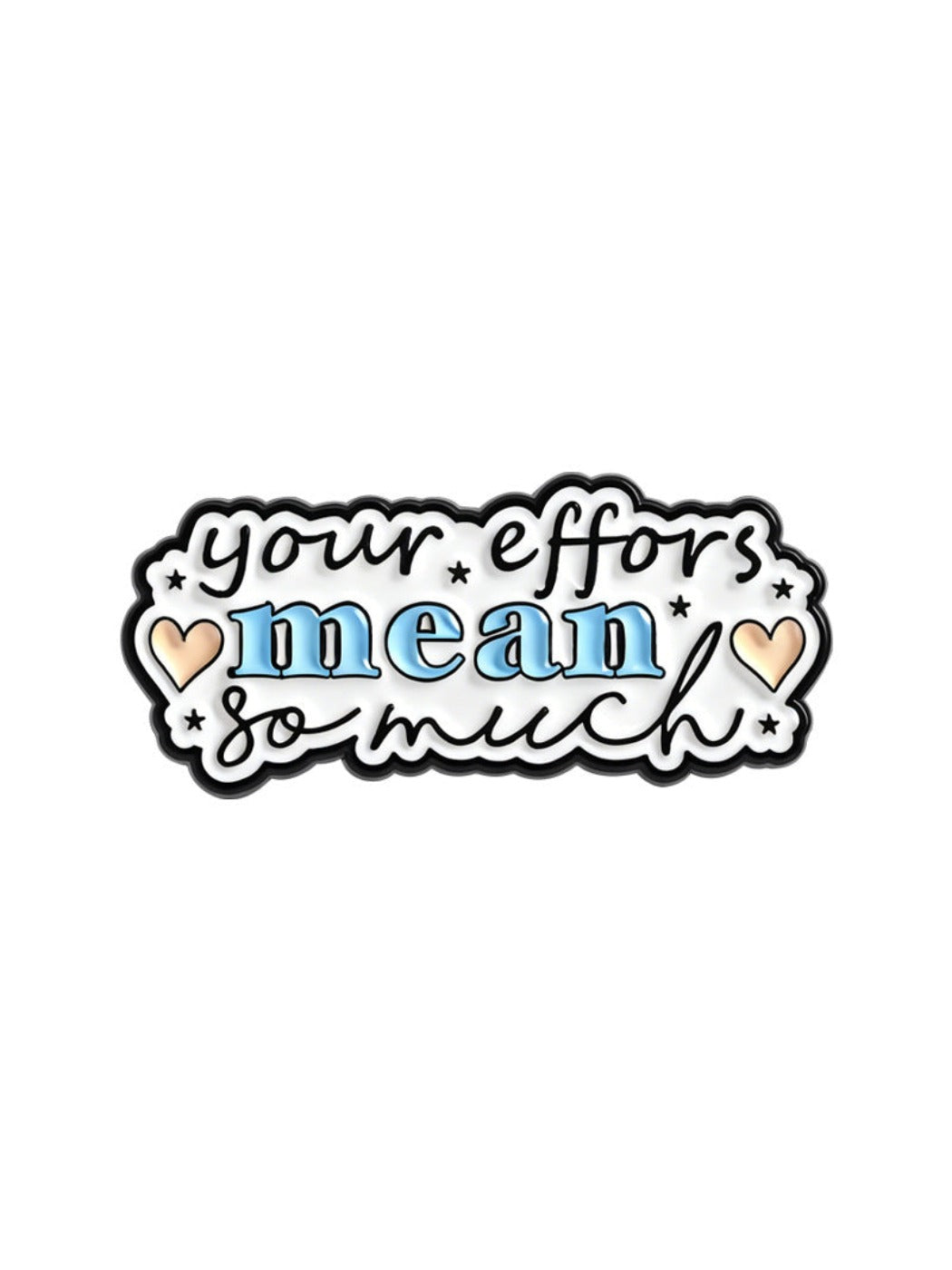 Pinori -  Cute Motivational English Phrase Pin Brooch